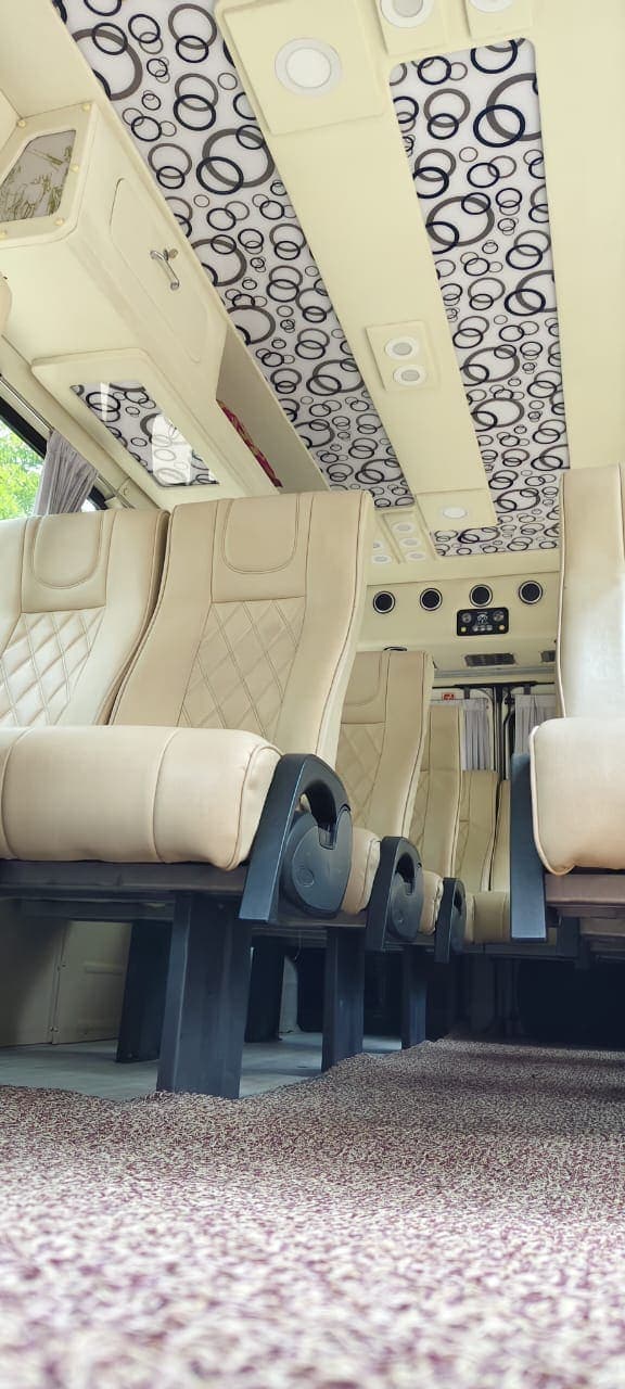 Plush interior of the Force Urbania luxury van