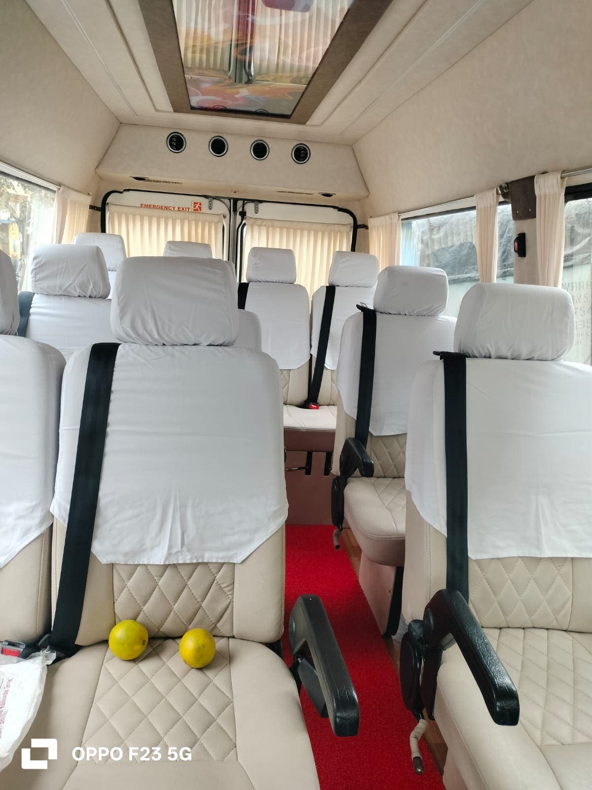 Force Traveller — interior seating
