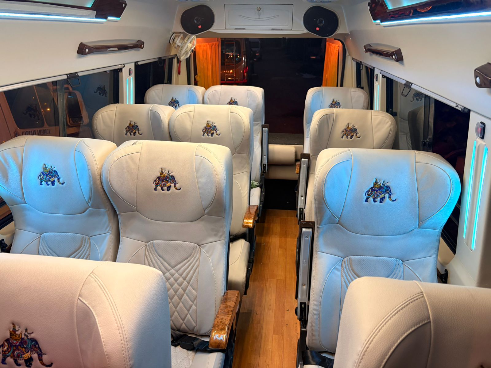 Force Urbania 16 Seater — interior seating